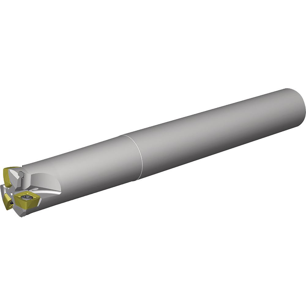 Tungaloy Indexable High-Feed End Mill: EXN03R125U0125-06-C, Straight Shank - 6874848