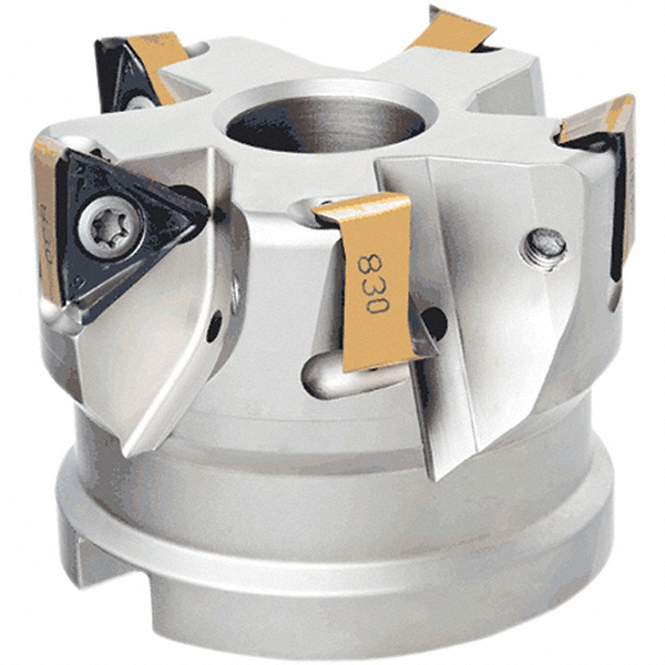 Iscar 4" Cut Dia, 1-1/2" Arbor Hole Dia, 0.531" Max Depth, Indexable Square-Shoulder Face Mill - 3106647