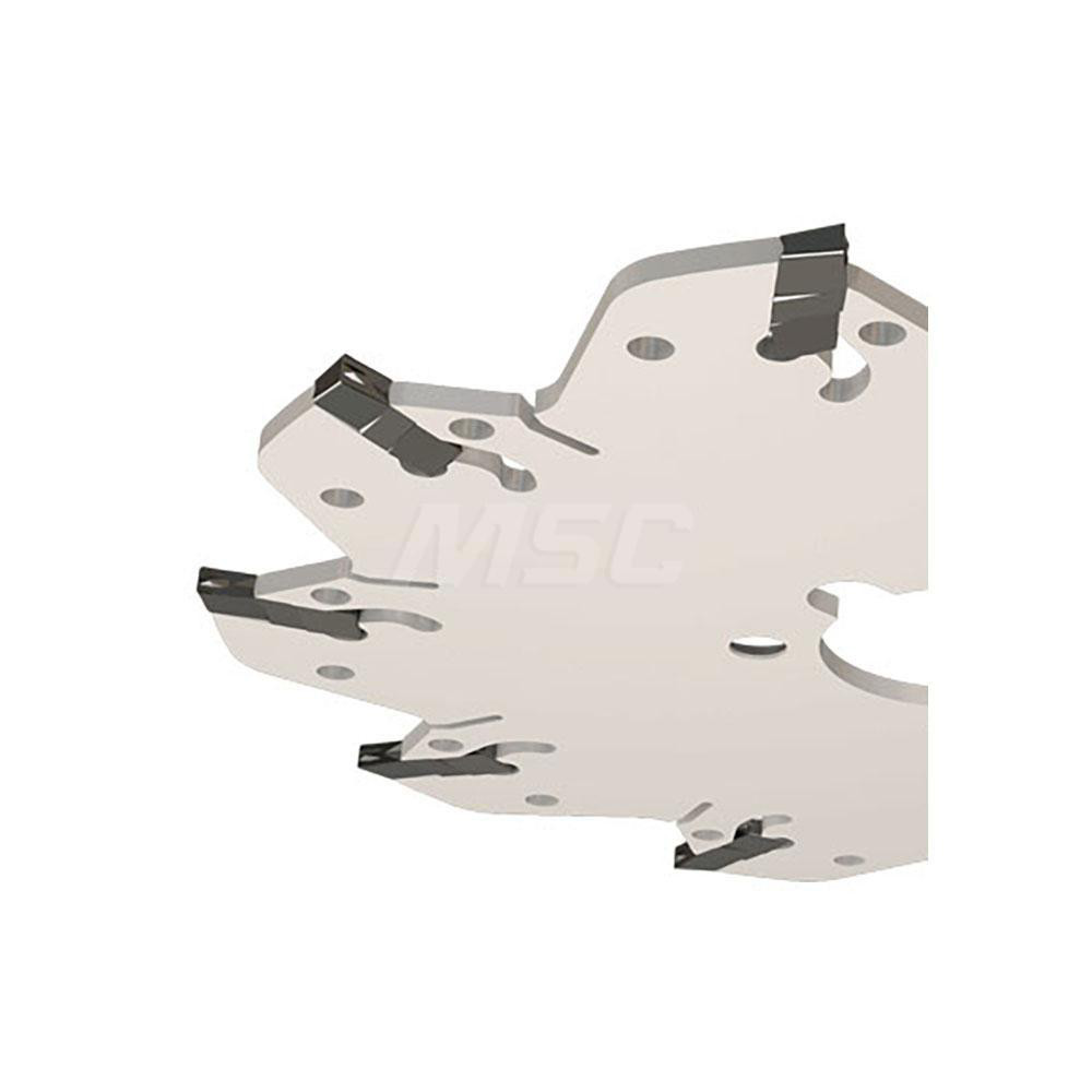 Iscar Indexable Slotting Cutter: 0.1320" Cutting Width, Arbor Connection, Right Hand - 2301723