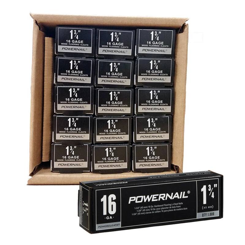 POWERNAIL Powercleats 1-3/4 in. 16-Gauge Hardwood Flooring Nails 15 Boxes of 1,000 - L 175-16