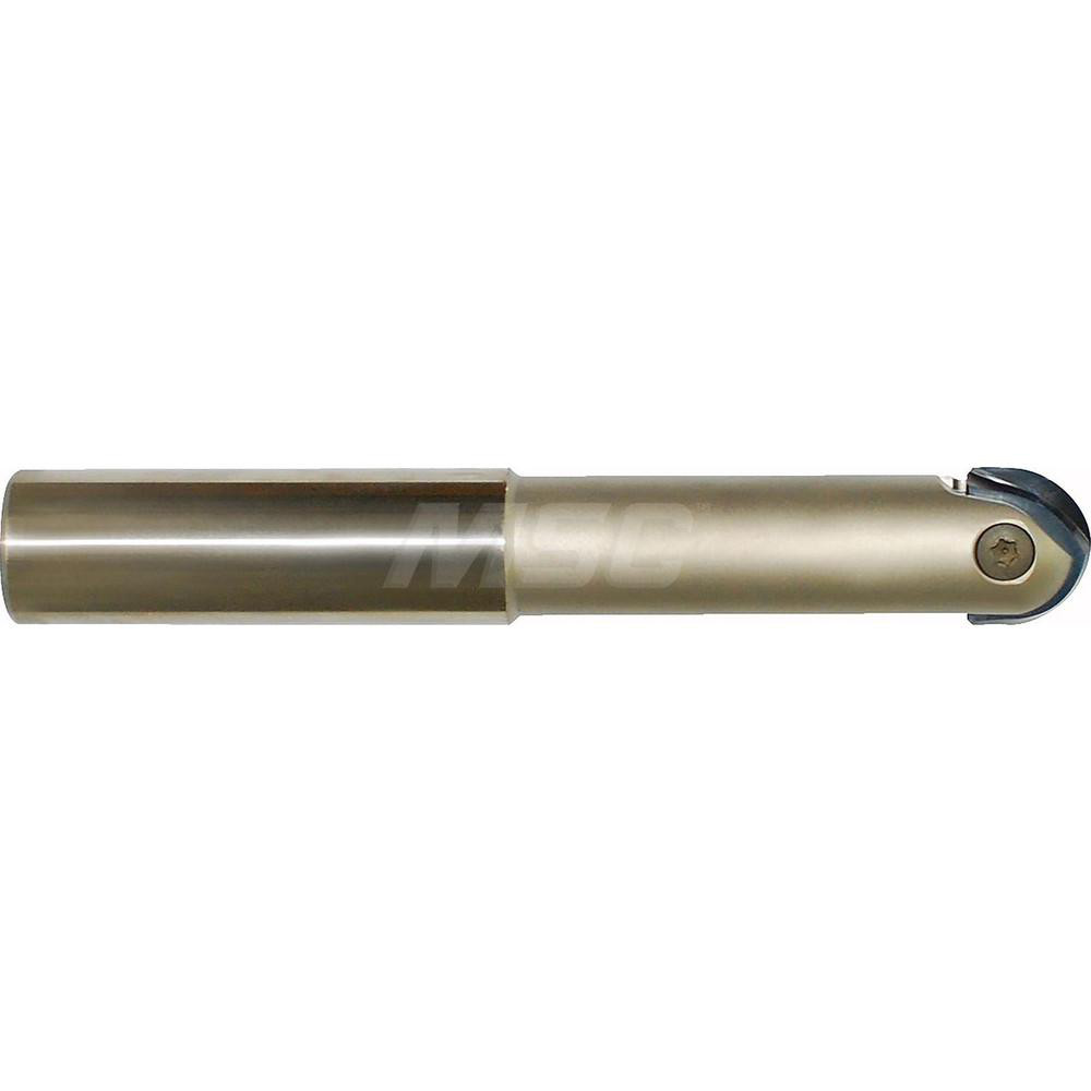 Kennametal Indexable Ball Nose End Mill: 1-1/4" Cut Dia, 5.12" OAL - 1244354