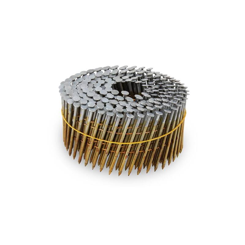 PRO-FIT 2-3/8 in. x 0.113-Gauge 15° Bright Finish Ring Shank Wire Coil Framing Nails (4500 per Box) - 0616455