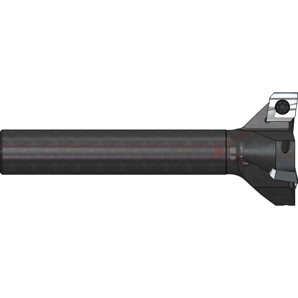 LMT Indexable High-Feed End Mill: ECPV07.75X175X.75, Cylindrical Shank - 9089014