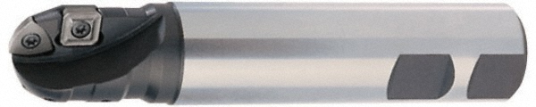 OSG Indexable Ball Nose End Mill: 0.5" Cut Dia, Steel, 6-1/2" OAL - 52100034