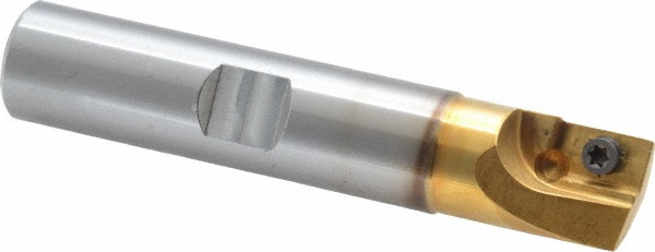 Cutting Tool Technologies 0.007 to 0.06" Cut Radius, 3/4" Dia, 0.55" Max Depth, 3/4" Shank Dia, Indexable Convex Radius Cutter - VEX-080C