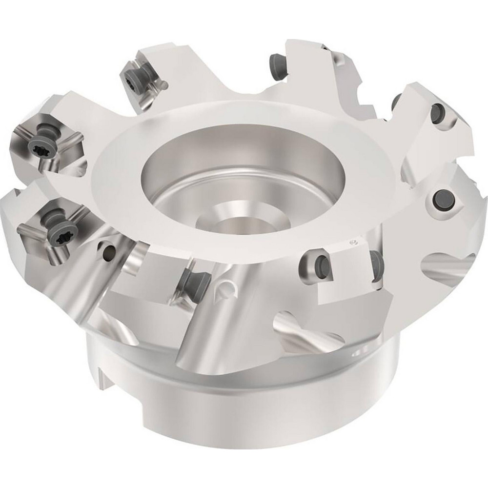 Seco 3.563" Cut Dia, 1" Arbor Hole, 0.63" Max Depth of Cut, 30° Indexable Chamfer & Angle Face Mill - 02670045