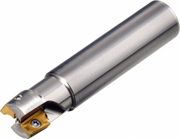 Sumitomo Indexable Square-Shoulder End Mill: WEX31250EW, 1-1/4" Cut Dia, 1-1/4" Dia Weldon Flat Shank - 2900W30