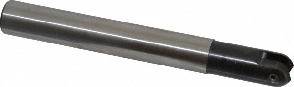 LMT Indexable Ball Nose End Mill: 3/4" Cut Dia, High Speed Steel, 6.3" OAL - 6121374