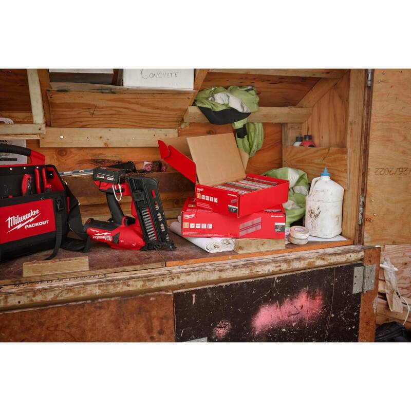 Milwaukee 16D 3 in. x .131 in. & 8D 2-1/4 in. x .131 in. Collated 21-Degree Duplex Nails for M18 FUEL Duplex Nailer (20000-Count) - MDP16D-2000-5X-MDP8D-2000-5X