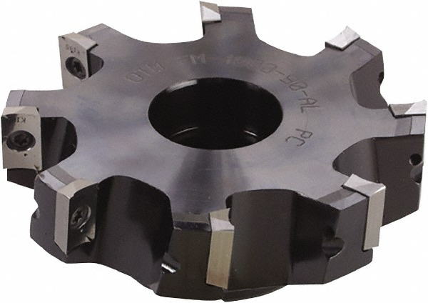 Kyocera 50.8mm Cut Dia, 25.4mm Arbor Hole, 12.7mm Max Depth of Cut, 30° Indexable Chamfer & Angle Face Mill - OTM86422