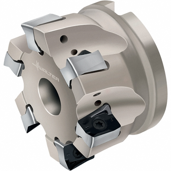 Iscar 63mm Cut Dia, 27mm Arbor Hole Dia, 13.5mm Max Depth, Indexable Square-Shoulder Face Mill - 3106386