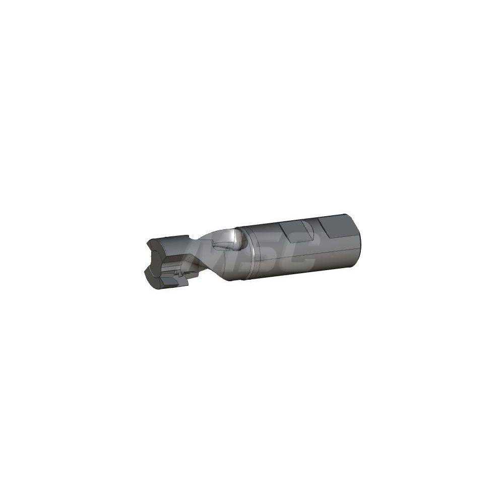 Iscar Indexable Square-Shoulder End Mill: APK D25-36-W25-FE, 25 mm Cut Dia, 37 mm Max Depth of Cut, 25 mm Dia Weldon Flat Shank - 3100864