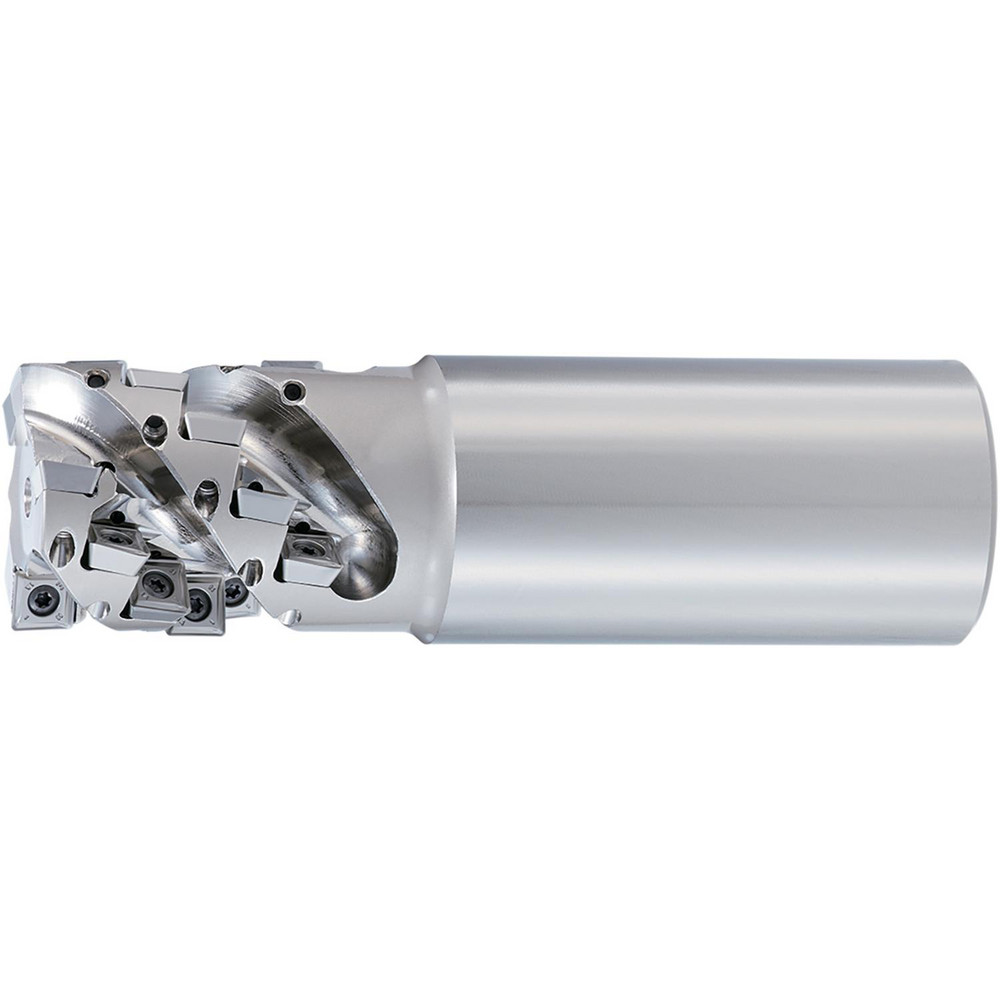 Seco Indexable Square-Shoulder End Mill: R2176901503169XO163A, 1-1/2" Cut Dia, 1.693" Max Depth of Cut, 1/2" Dia Weldon Flat Shank - 10067015