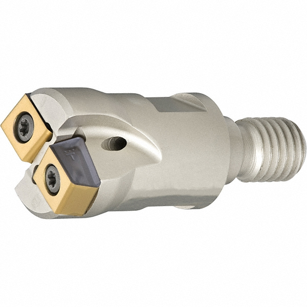 Iscar 20mm Cut Dia, 2.5mm Max Depth of Cut, 20mm Shank Diam,Indexable Plunge End Mill - 3105868