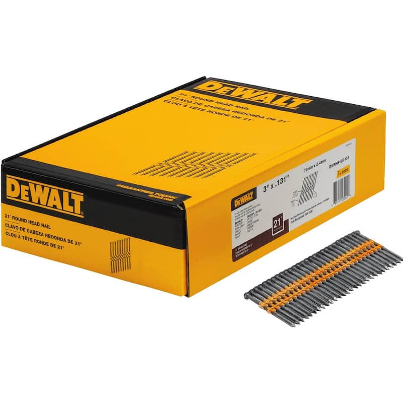 DEWALT 3 in. x 0.131 in. Metal Framing Nails (2000 per Box) - DWRHS10D131