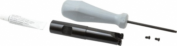 Tungaloy Indexable High-Feed End Mill: EXP09050RL, Cylindrical Shank - 6821844