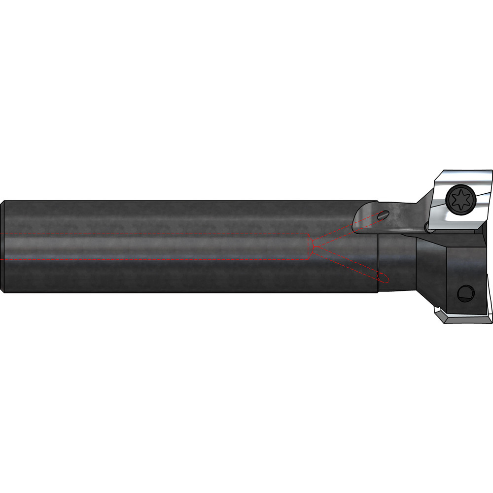 Tungaloy Indexable High-Feed End Mill: EXP09050RL, Cylindrical Shank - 6821844