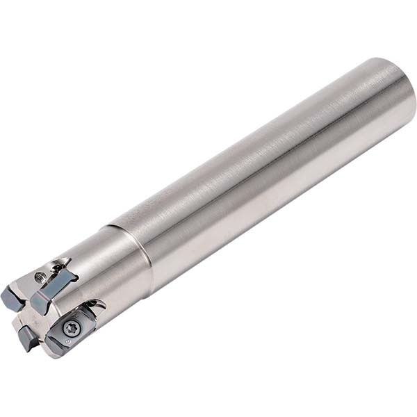 Kyocera Indexable High-Feed End Mill: CYLND SHANK 10D, Cylindrical Shank - THN08568