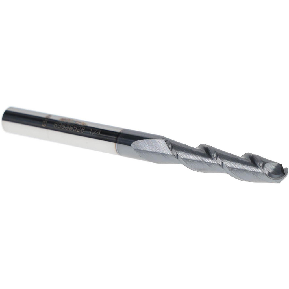 LMT Indexable Ball Nose End Mill: 5/8" Cut Dia, High Speed Steel, 5.51" OAL - 6121386
