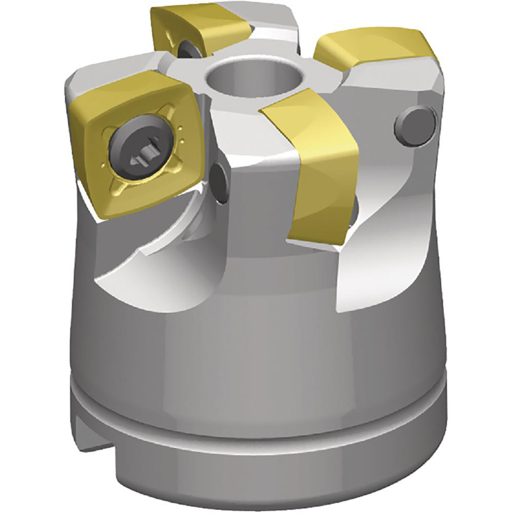 Ceratizit Indexable High-Feed Face Mill: 36.67 to 42 mm Cut Dia, 17 mm Arbor Hole - 5641104206