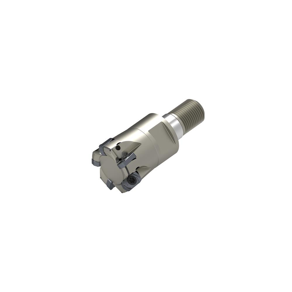 Ceratizit Indexable High-Feed Face Mill: 36.67 to 42 mm Cut Dia, 17 mm Arbor Hole - 5641104206