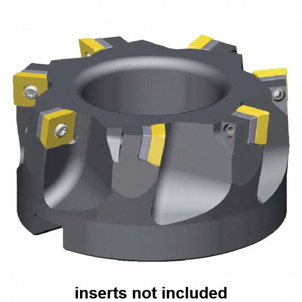 Dorian Tool 5" Cut Dia, 1-1/2" Arbor Hole Dia, 0.618" Max Depth, Indexable Square-Shoulder Face Mill - 73310165670