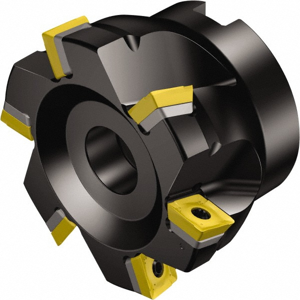 Dorian Tool 5" Cut Dia, 1-1/2" Arbor Hole Dia, 0.618" Max Depth, Indexable Square-Shoulder Face Mill - 73310165670
