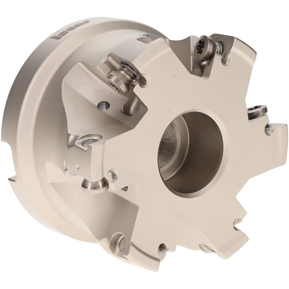 Iscar Indexable Square-Shoulder Face Mill:  HM390FTDD2.5051.015,  2-1/2'' Cut Dia,  1.0000" Arbor Hole Dia,  0.5120" Max Cutting Depth - 3106562