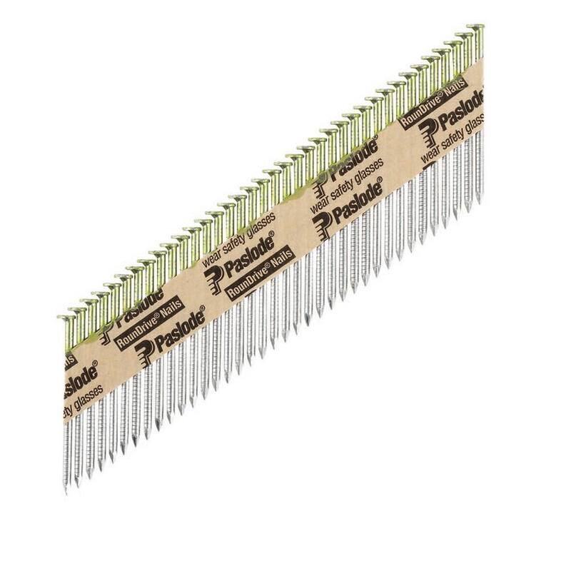 Paslode 2-3/8 in. x 0.113-Gauge 30-Degree Galvanized Ring Shank Paper Tape Framing Nails (2,000 per Box) - 650383