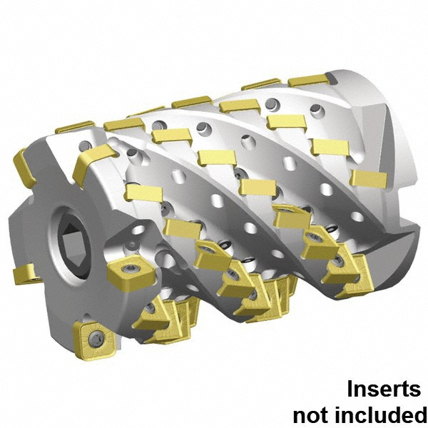 Kennametal 80mm Cut Dia, 4-5/8" Arbor Hole Dia, 132.9mm Max Depth, Indexable Square-Shoulder Face Mill - 6524717