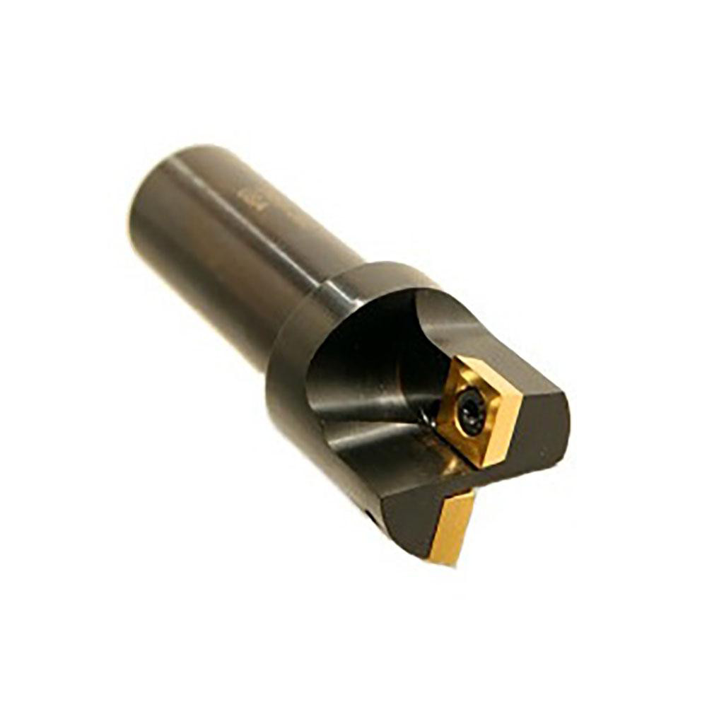 Cutting Tool Technologies Indexable Square-Shoulder End Mill: 1.25 X 1.00 SH C/C EM, 1-1/4" Cut Dia, 0.34" Max Depth of Cut, 1" Dia Flatted Shank - DRM-070-C