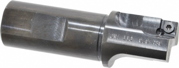 Cutting Tool Technologies Indexable Square-Shoulder End Mill: 1.25 X 1.00 SH C/C EM, 1-1/4" Cut Dia, 0.34" Max Depth of Cut, 1" Dia Flatted Shank - DRM-070-C