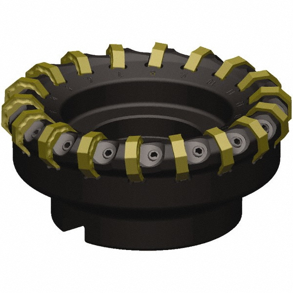 Kennametal 3" Cut Dia, 1" Arbor Hole, 5.5mm Max Depth of Cut, 46.5° Indexable Chamfer & Angle Face Mill - 6002121