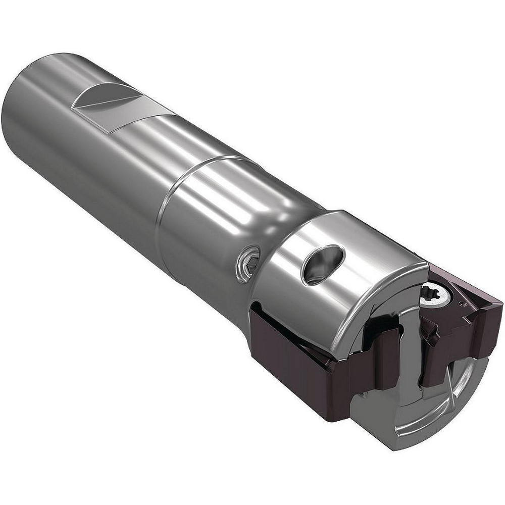 Widia Indexable Square-Shoulder End Mill: VSM490D100Z02W100XN15, 1-3/4" Max Depth of Cut, 1" Dia Weldon Flat Shank - 5710590