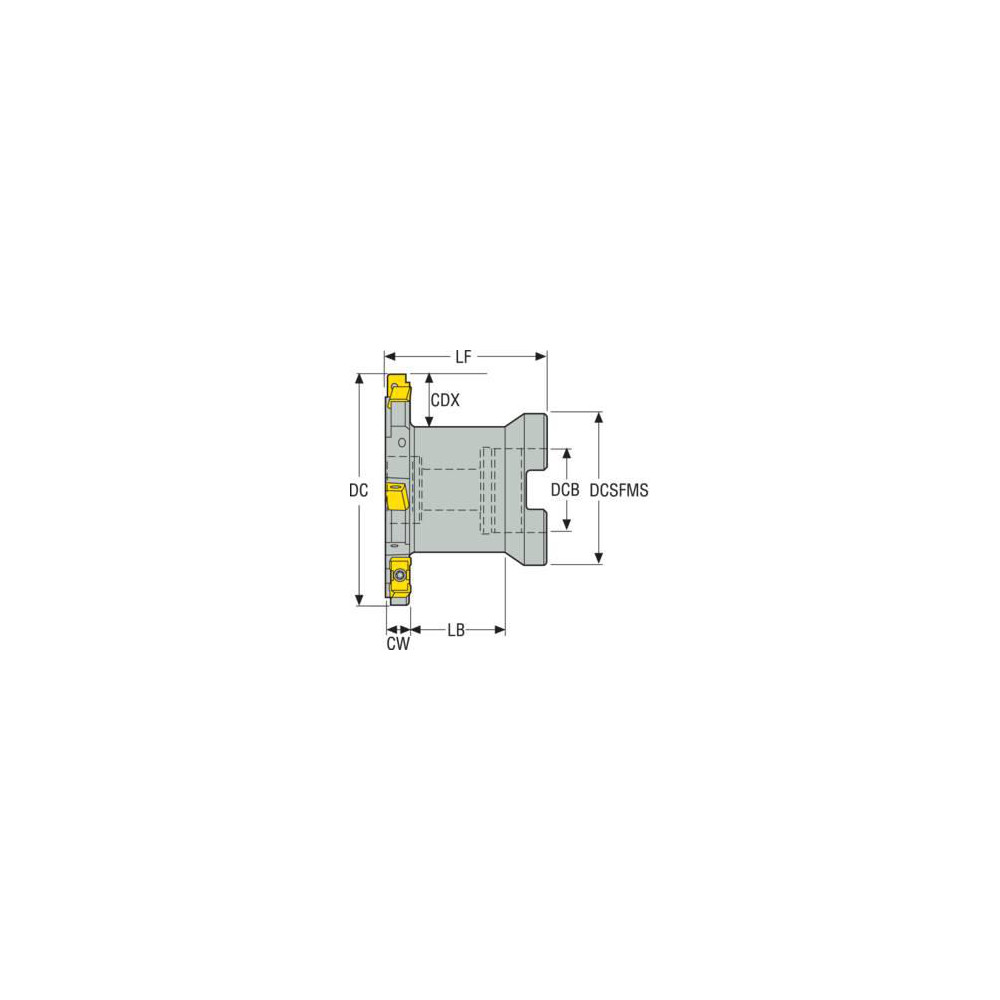 Seco Indexable Slotting Cutter: 5/16" Cutting Width, 3" Cutter Dia, Arbor Connection, 0.7130" Depth of Cut, Right Hand - 02541843