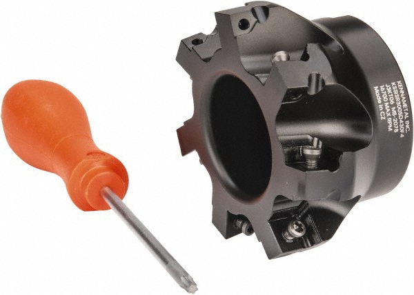 Kennametal 3" Cut Dia, 1" Arbor Hole Dia, 0.361" Max Depth, Indexable Square-Shoulder Face Mill - 1024930