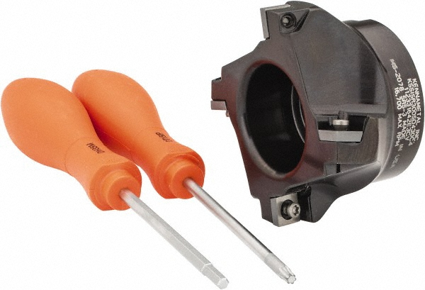 Kennametal 3" Cut Dia, 1" Arbor Hole Dia, 0.361" Max Depth, Indexable Square-Shoulder Face Mill - 1024930