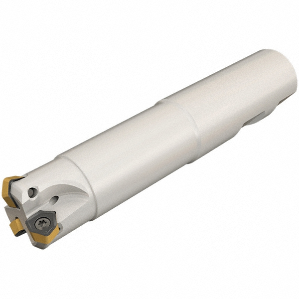 Cutting Tool Technologies 45° Lead Angle, 0.34" to 5/8" Cut Dia, Indexable & Chamfer End Mill - ANG-010