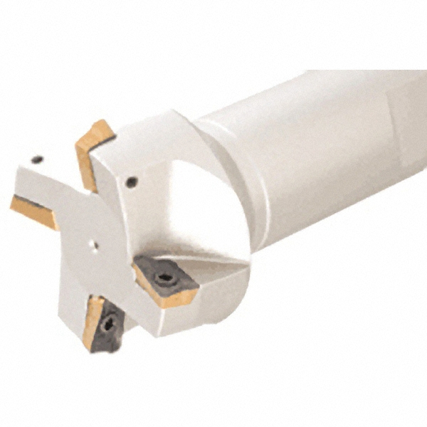 Cutting Tool Technologies 45° Lead Angle, 0.34" to 5/8" Cut Dia, Indexable & Chamfer End Mill - ANG-010