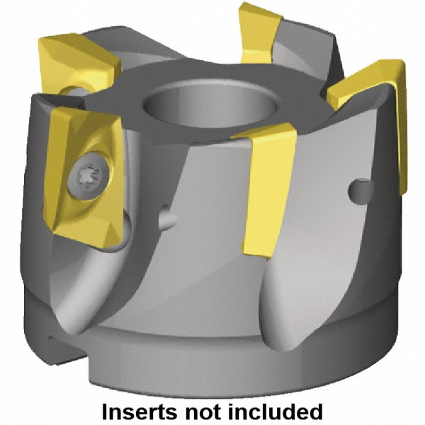 Kennametal 2" Cut Dia, 3/4" Arbor Hole Dia, 14mm Max Depth, Indexable Square-Shoulder Face Mill - 5898598