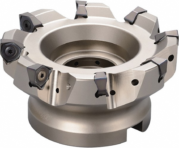 Seco 63mm Cut Dia, 27mm Arbor Hole Dia, 8mm Max Depth, Indexable Square-Shoulder Face Mill - 02827549