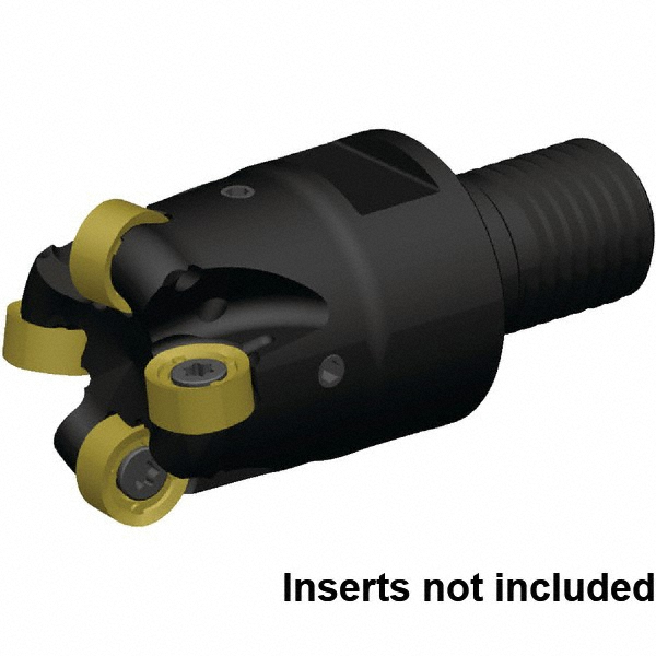 Kennametal Indexable Copy End Mill: 0.606 to 1" Cut Dia, 0.2" Max Depth of Cut, Through Coolant - 5154402