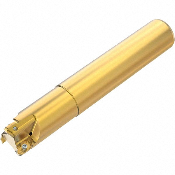 Walter 0.945" Cutting Dia, 1" Shank Dia, 2 Inserts, RD. 1204 Insert Style, Indexable Copy End Mill - 5026545