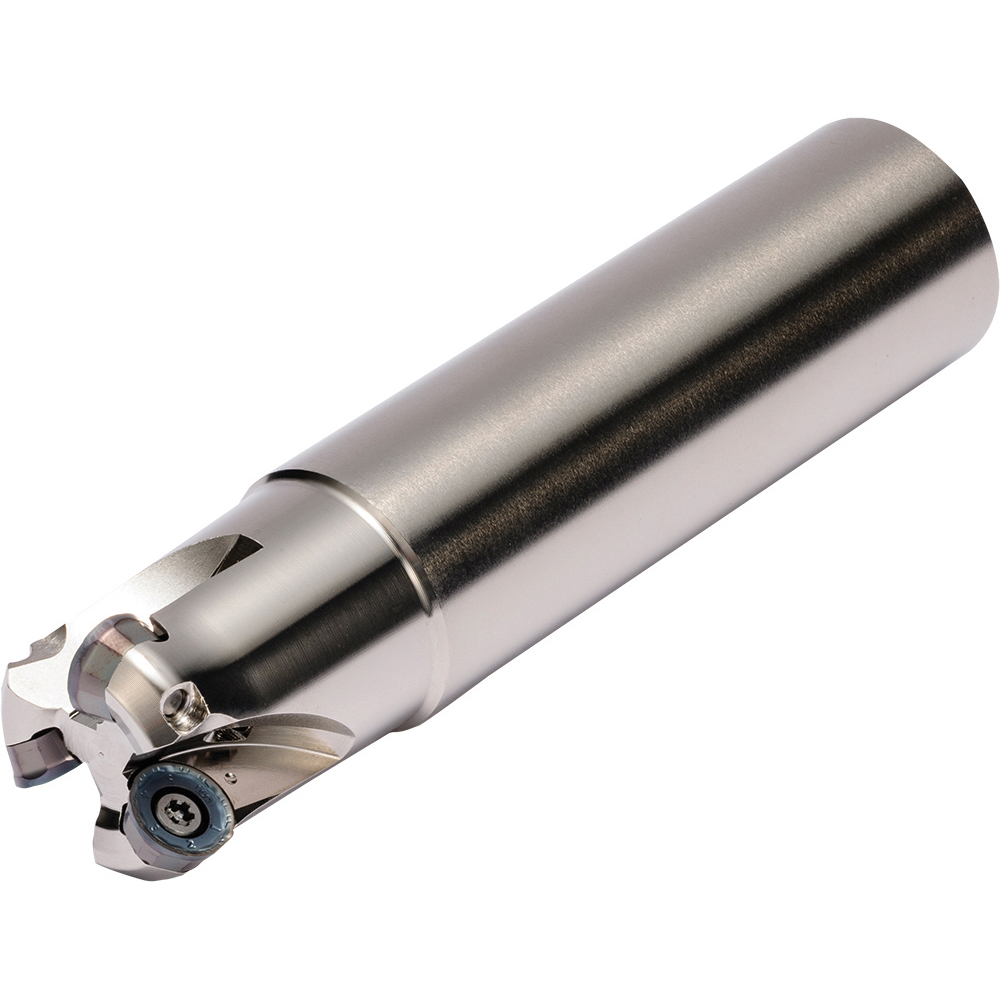 Walter 0.945" Cutting Dia, 1" Shank Dia, 2 Inserts, RD. 1204 Insert Style, Indexable Copy End Mill - 5026545