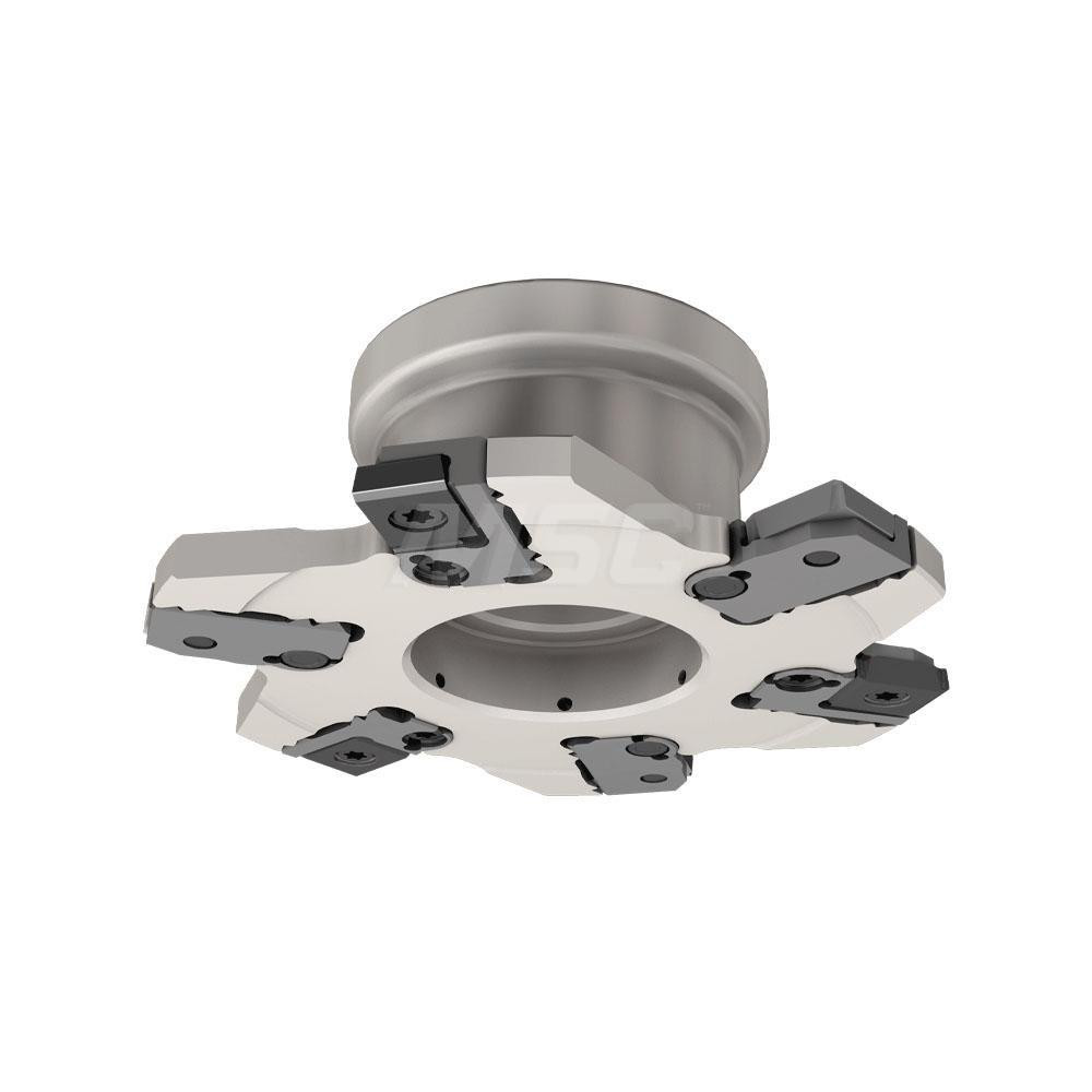 Iscar Indexable Slotting Cutter: 12.00 mm Cutting Width, 100.00 mm Cutter Dia, Shell Mount B Connection, 25.00 mm Depth of Cut, 25.00 mm Depth of Cut, 27.00 mm Shank Dia - 3102986
