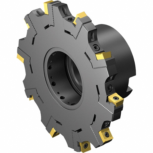 Iscar Indexable Slotting Cutter: 12.00 mm Cutting Width, 100.00 mm Cutter Dia, Shell Mount B Connection, 25.00 mm Depth of Cut, 25.00 mm Depth of Cut, 27.00 mm Shank Dia - 3102986