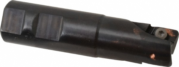 Kennametal Indexable Square-Shoulder End Mill: M1D100E1802W100L175, 1" Cut Dia, 18.03 mm Max Depth of Cut, 1" Dia Weldon Flat Shank - 2267546