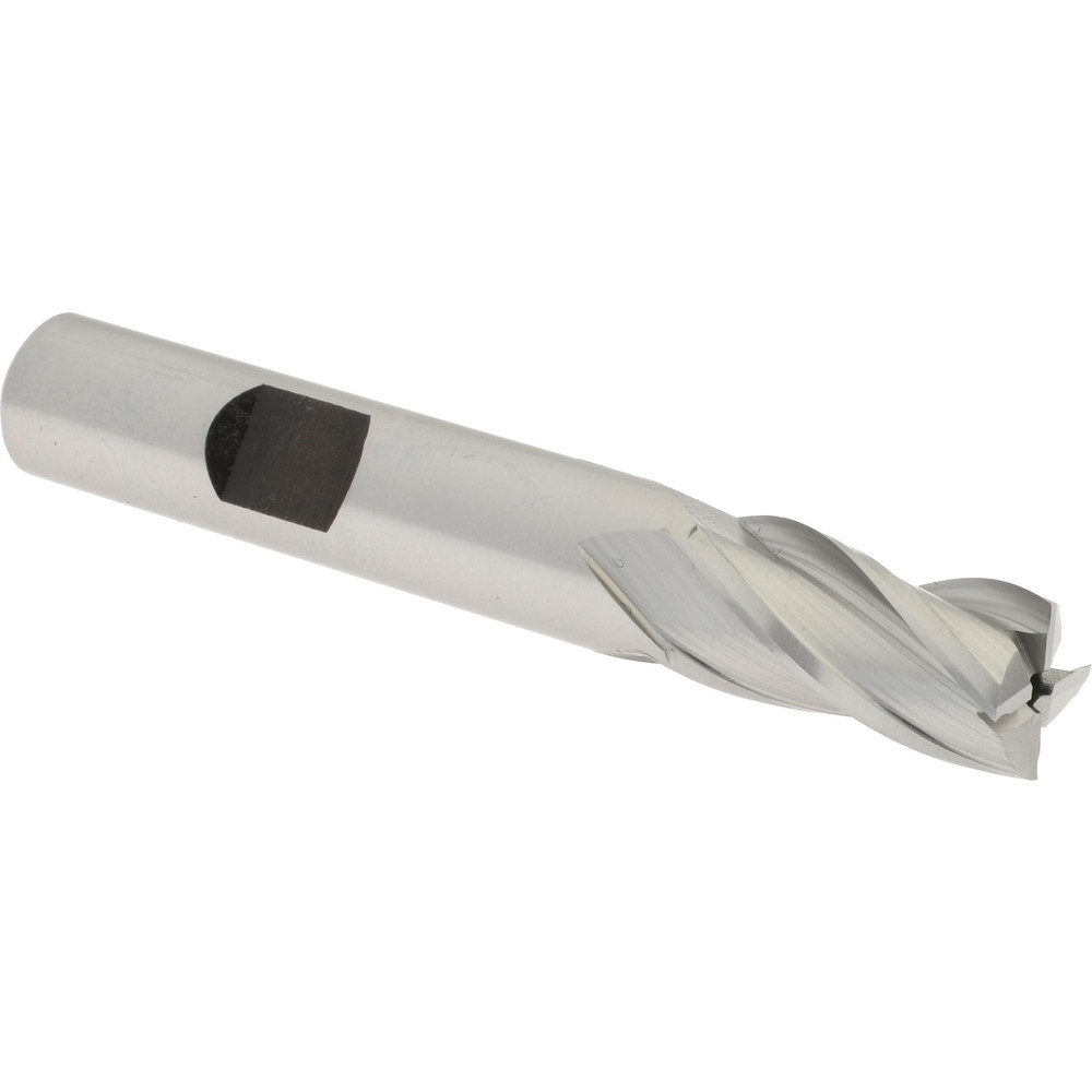 Iscar Indexable High-Feed End Mill: FFQ4D0.8721.7W0.7509, 7/8" Cut Dia, 3/4" Shank Dia, Weldon Flat Shank - 3323704