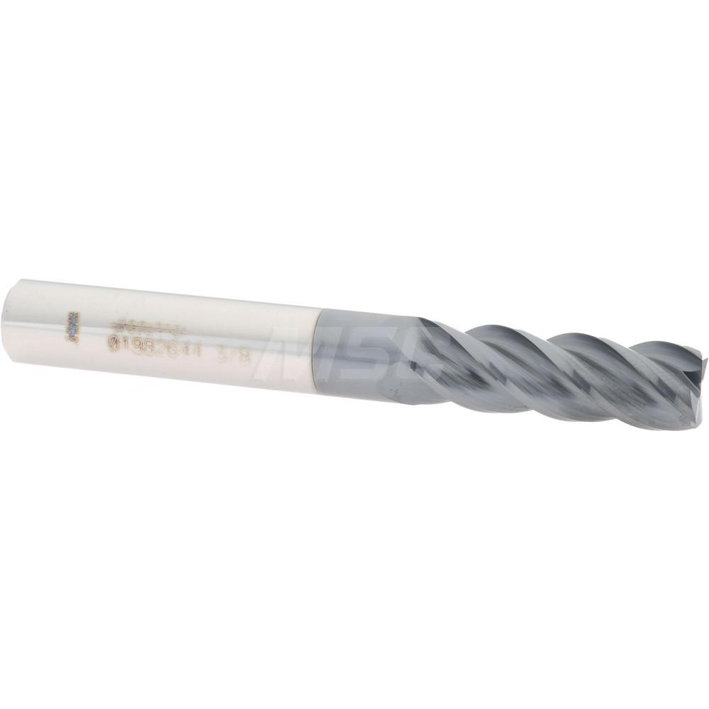 Iscar Indexable High-Feed End Mill: FFQ4D0.8721.7W0.7509, 7/8" Cut Dia, 3/4" Shank Dia, Weldon Flat Shank - 3323704