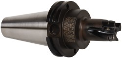 Kennametal Indexable Square-Shoulder End Mill: M1D100E1403CV40L300, 1" Cut Dia, 14.73 mm Max Depth of Cut, CAT 40 Taper Shank - 2624246